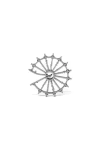 Pièce mécanique en forme d'engrenage circulaire.